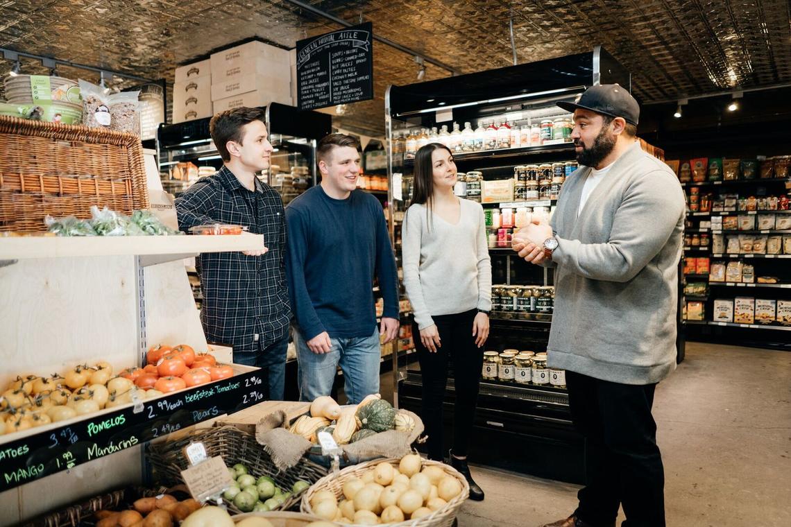 Students from ENTI 405 learn first-hand about the entrepreneurial ecosystem in Bridgeland.