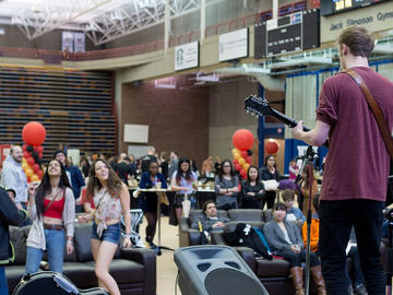 A band plays at the 2015 event