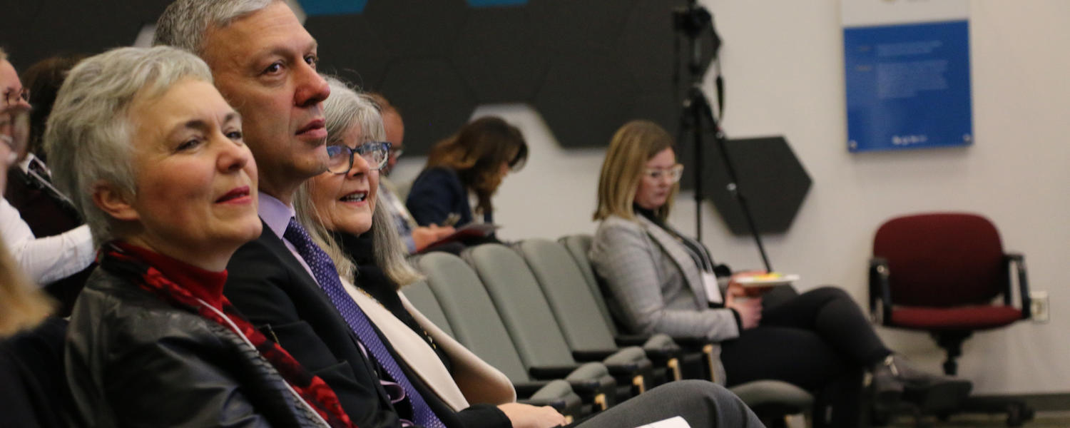 Christine Friedenreich and Bill Ghali at the Members Forum