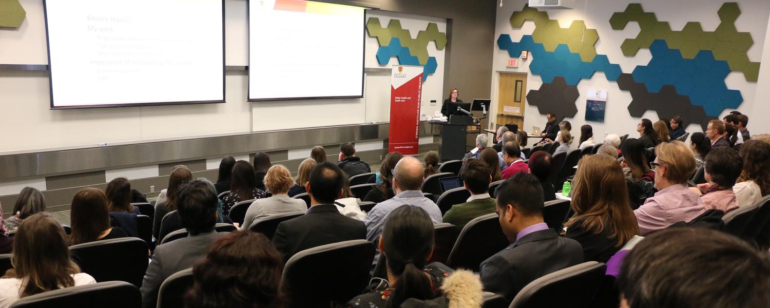 O'Brien Institute members listening to a speaker at the 2019 Members Forum