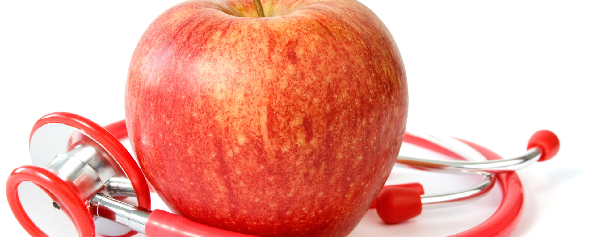 apple and a stetchascope