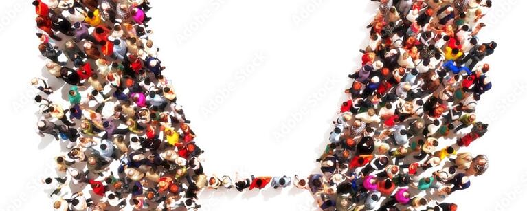 People forming idea lightbulb