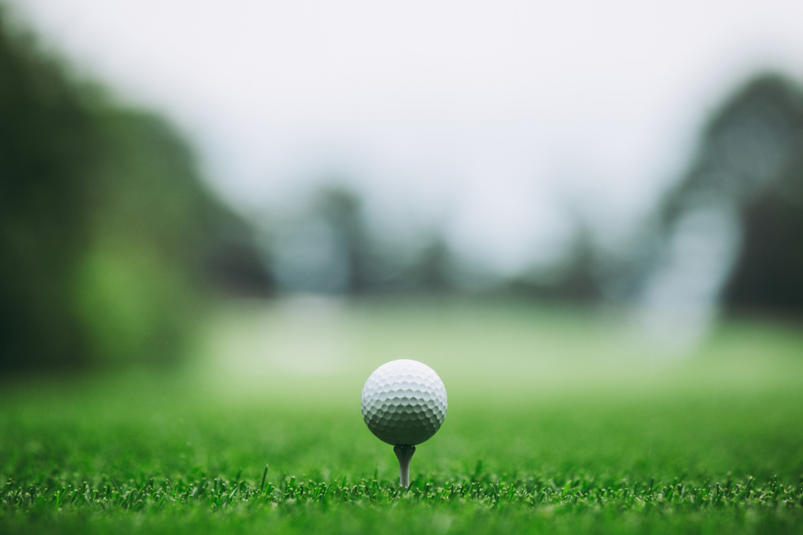 golf ball on tee