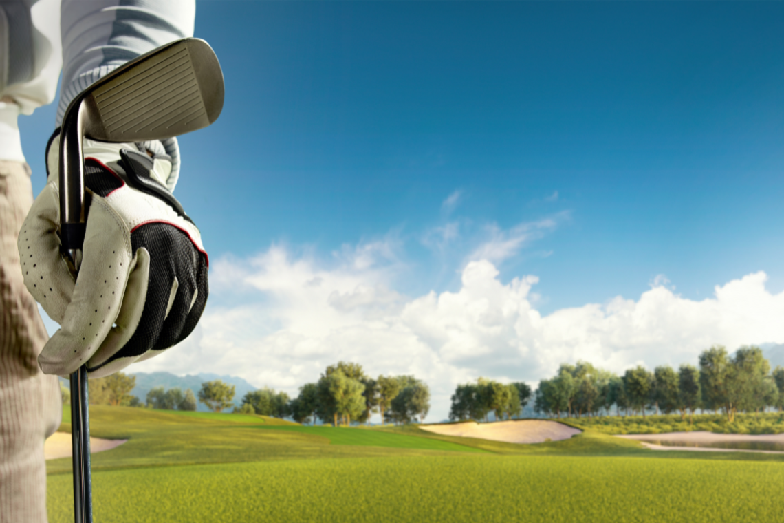golfer holding a club