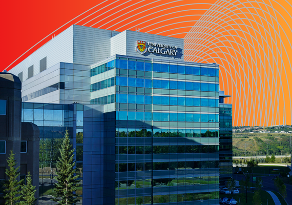 2024-25 Annual Report cover, red to orange gradient with a picture of Foothills campus