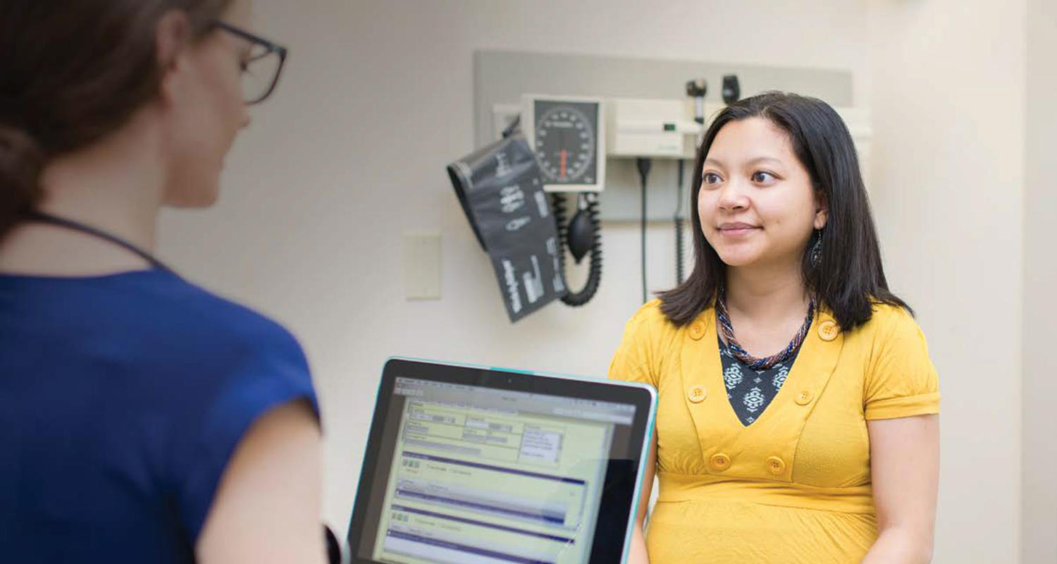 Doctor and patient sharing information