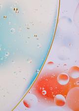 Abstract image with blue and red